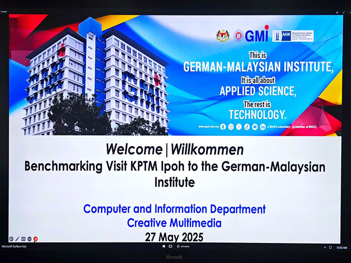 27 Mei 2025 | Lawatan Penanda Aras (Benchmarking) KPTM Ipoh ke GMI
