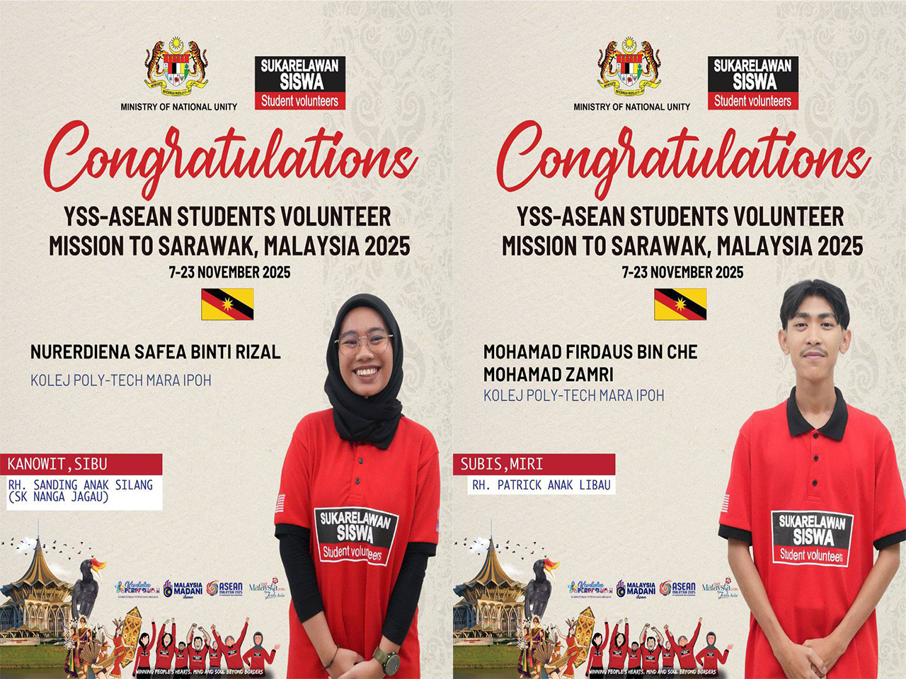 10 November 2025 | Pelajar KPTM Ipoh Sahut Lagi Cabaran Sukarelawan YSS